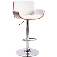 White faux leather bar stool - Bar Stool