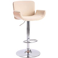 Cream faux leather bar stool - Bar Stool