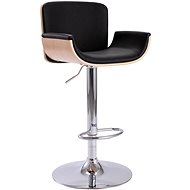 Black faux leather bar stool - Bar Stool