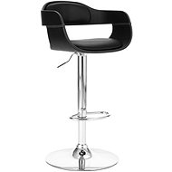 Black faux leather bar stool - Bar Stool