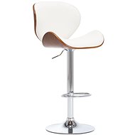 White faux leather bar stool - Bar Stool