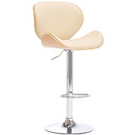 Cream faux leather bar stool - Bar Stool
