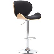 Black faux leather bar stool - Bar Stool
