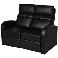 Adjustable two-seater Armchair Faux Leather Black 242001 - Armchair