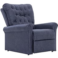 Adjustable Armchair, Grey Faux Brushed Leather 282178 - Armchair