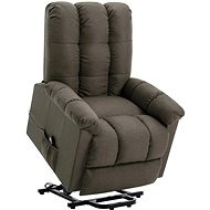 Lifting Reclining Chair, Taupe, Textile 321388 - Armchair