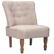 French style armchair, cream upholstery - Armchair