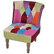 French armchair patchwork textile - Armchair