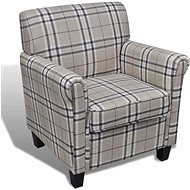 Armchair with creamy textile cushion - Armchair