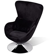 Armchair in the shape of an egg, black - Armchair