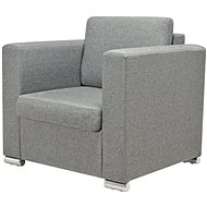 Armchair light gray textile - Armchair