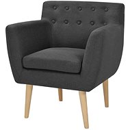 Dark gray textile armchair - Armchair