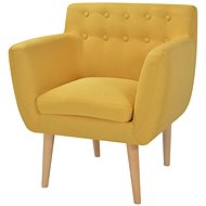 Yellow textile armchair - Armchair