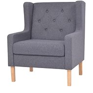 Gray Textile Armchair - Armchair