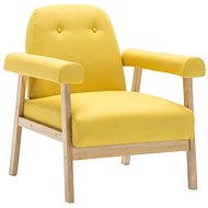 Yellow textile armchair - Armchair