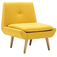 Yellow textile armchair - Armchair