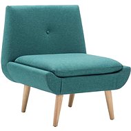 Green textile armchair - Armchair