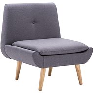 Armchair light gray textile - Armchair