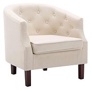 Armchair beige textile - Armchair