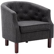 Dark gray textile armchair - Armchair