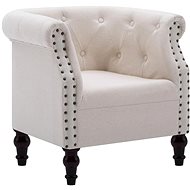 Armchair light linen textile - Armchair