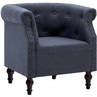 Dark gray textile armchair - Armchair