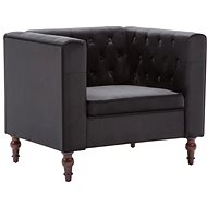 Black velvet armchair - Armchair