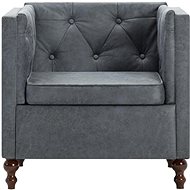 Gray textile armchair - Armchair