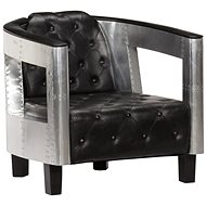Air Chair, Black, Genuine Leather - Armchair