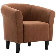 Brown textile armchair - Armchair