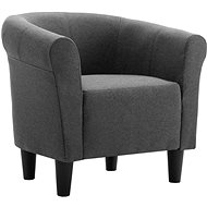 Dark gray textile armchair - Armchair