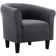 Black textile armchair - Armchair