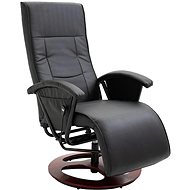 Swivel TV chair black faux leather - Armchair