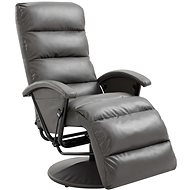Pointing TV chair gray faux leather - Armchair