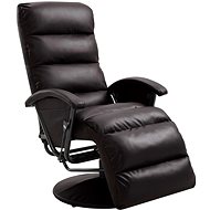 Pointing TV armchair brown faux leather - Armchair