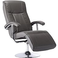 TV chair gray faux leather - Armchair