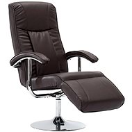 TV armchair brown faux leather - Armchair