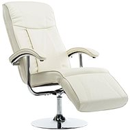 TV armchair creamy faux leather - Armchair