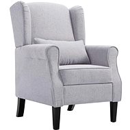 Armchair light gray textile - Armchair