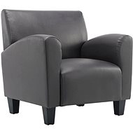 Gray faux leather armchair - Armchair