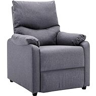 Pointing TV Armchair Light Grey Textile - Armchair