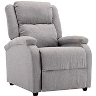 Pointing TV Armchair Light Grey Textile - Armchair