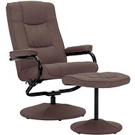Positioning chair with brown textile footrest - Armchair