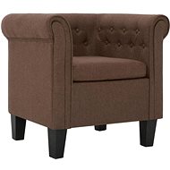 Armchair with brown textile pillow - Armchair