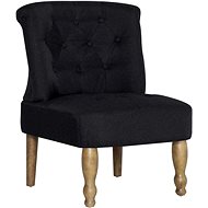 French armchair black textile - Armchair