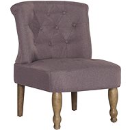 French armchair taupe textile - Armchair
