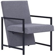 Armchair light gray textile - Armchair