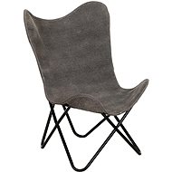Armchair Butterfly anthracite textile - Armchair