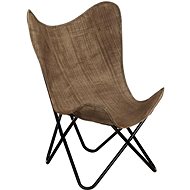 Armchair Butterfly taupe textile - Armchair