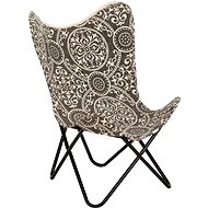 Butterfly armchair with canvas print - Armchair